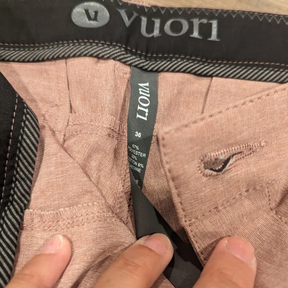 Vuori Aim Shorts in Marsala - Picture 7 of 8